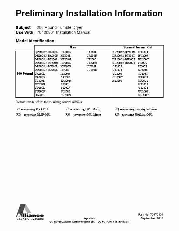 Alliance Laundry Systems Clothes Dryer 70420801-page_pdf